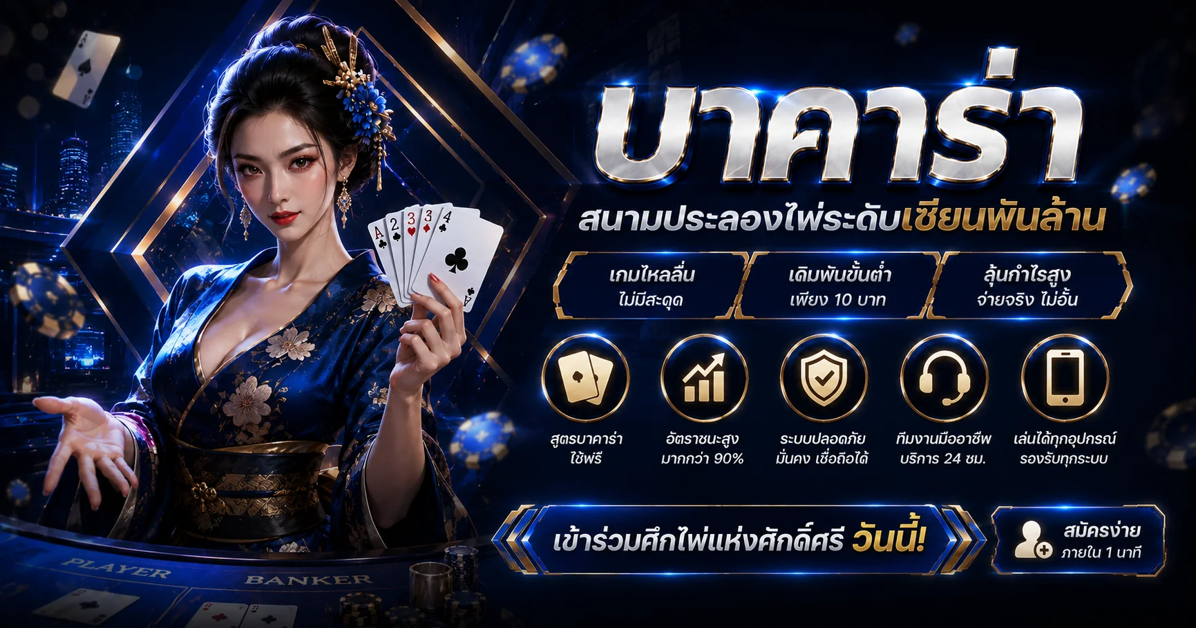 คาสิโนออนไลน์ HACK8824 เว็บตรง บาคาร่าสด ถ่ายทอดสด